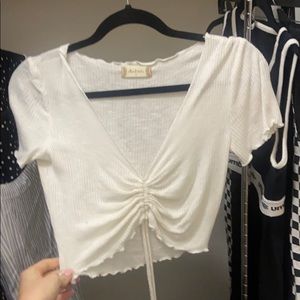 Altar’d statw white crop top